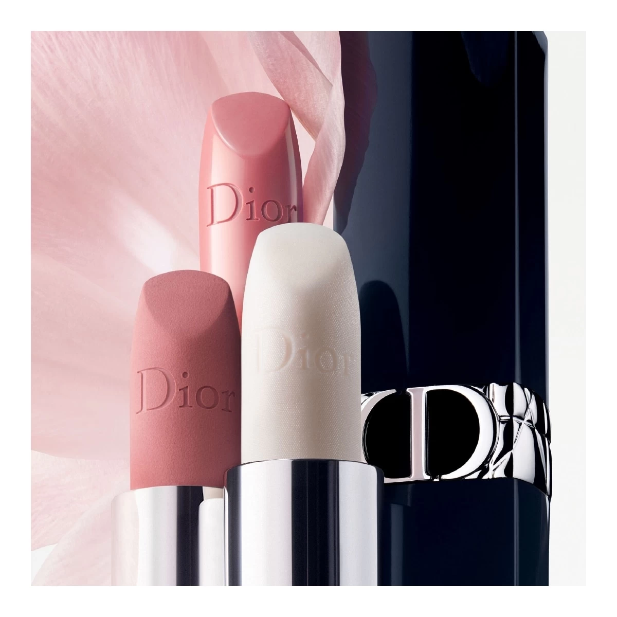 ROUGE DIOR-Baume à Lèvres Coloré - Soin Floral - Couleur Couture Naturelle - Rechargeable-DIOR – Image 4