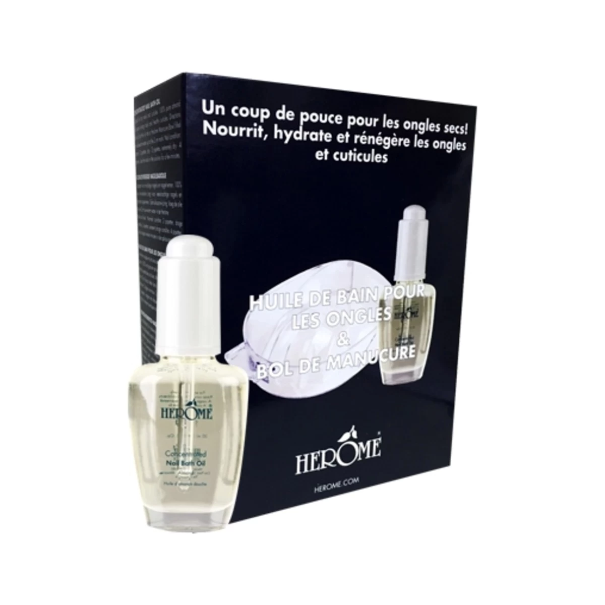 VERNIS À ONGLES-Duo Set Huile De Bain + BOL-Herôme
