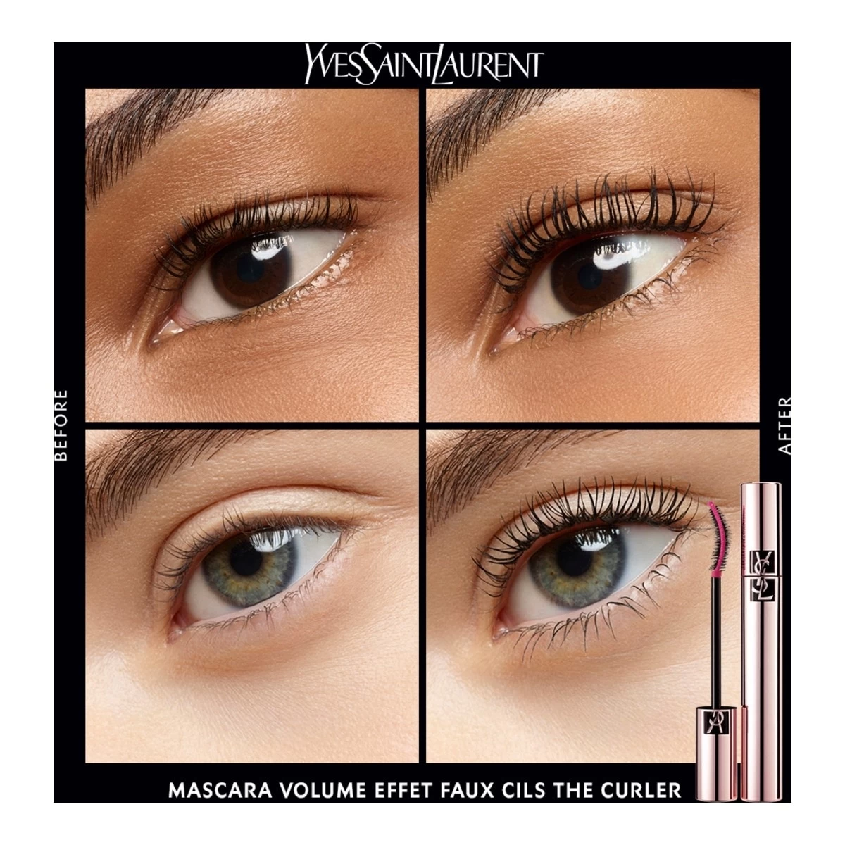 MASCARA VOLUME EFFET FAUX CILS THE CURLER-Mascara Recourbe-cils, Volume Et Longueur.-Yves Saint Laurent – Image 2