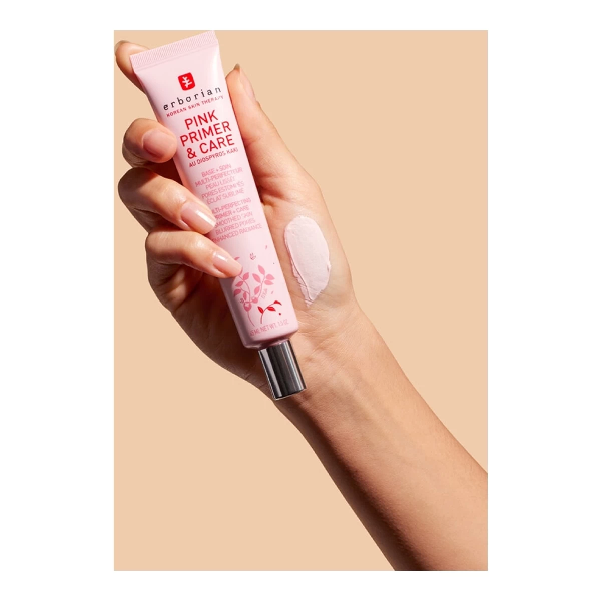 PINK PRIMER & CARE-Base De Teint Et Soin Perfecteur-ERBORIAN – Image 3